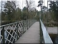 Ilkley - suspension bridge over River Wharfe in LS29 0DE