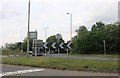 Roundabout on Woodstock Road, Yarnton in OX5 1LT