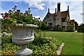 Hindringham Hall from the entry to the Formal Garden in Hindringham