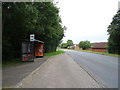 Bus stop and shelter on Whitehill Way, Swindon in SN5 6AG