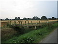 Footbridge over a drain, Broad Fen Lane in NG24 3XJ