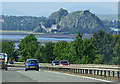 Dumbarton Rock from the M8 motorway in PA7 5LQ