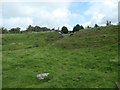 Dam of a former reservoir near Bryngwyn station [land side] in LL54 7NL