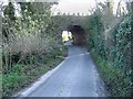 Lucerne Lane  looking SE under the railway bridge in CT15 5JZ