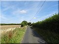 Minor road towards Radwinter End in CB10 2UD