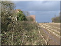 Field and disused brick buildings in GL15 5GP