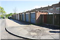 Garage block on east side of Brinsley Green in NN17 1PH