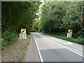 Leaving Horringer on the A143 in IP29 5PL
