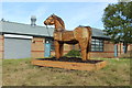 'Joey' the wooden war horse in LL18 2NE