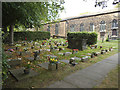 Cremation area in Woodkirk churchyard in WF3 1AF