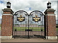 The gates to Royal Air Force College, Cranwell in NG34 8HD