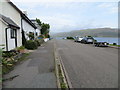 Main Street (A896) beside Loch Carron in Lochcarron in IV54 8UE