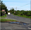Happy Jakes direction sign, St Athan Road, Eglwys Brewis, Vale of Glamorgan in CF62 4QG