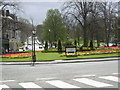 Roundabout near the Valley Gardens, Harrogate in HG1 2SL