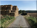 Straw stacking by North Carr Lane in DN20 0QQ
