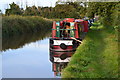 Narrowboats moored above Hurleston Bridge in Stoke and Hurleston