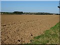 Ploughed field and Milcote Manor Farm in CV37 8LR