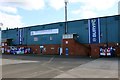 The rear of the main stand at Gigg Lane in BL9 9QJ