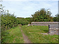 Towpath by Broom Bridge north of Penkridge, Staffordshire in ST19 5ED