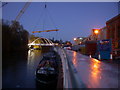 Riverside cycle bridge - first evening in CB5 8LB