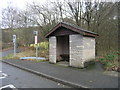 Bus Shelter beside A470 near Llanwrthwl in LD1 6NP
