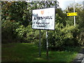 Rivenhall Village Name sign on Oak Road in Rivenhall