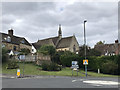 Church and roundabout in GL11 5LF