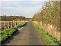 Looking NW along Wickham Court Lane in CT3 1RQ