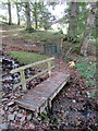 Footbridge over stream in LL20 7AA