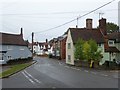 Looking down Silver Street, Wethersfield in CM7 4BS