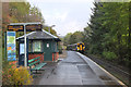 Glasgow train approaching, Arrochar and Tarbet station in G83 7DB