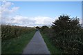 Cycle path to Weston in TA8 2RL