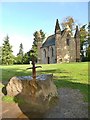 Sword in a stone at Scone Palace in PH2 6BD