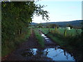 Gated farm track off the A48 near Alvington in GL15 6FH
