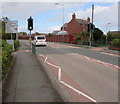 Windmill Road pelican crossing, Buckley in CH7 2QU