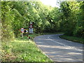 Bend in the A48 near Newnham in GL14 1DW