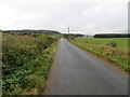 Road near the entrance to Newton of Coullie in AB51 5LT