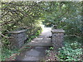 Footbridge over the former railway in Telford Town Park in TF4 2DP