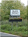 Black Notley Village Name sign in CM8 1ST