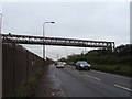 Bridge over Rover Way beside Celsa Steel and Wire Works in Tremorfa Community