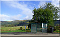 Bus shelter at Sandhaven in PA23 8QW
