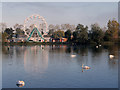 Lake and Ferris Wheel at Billing Aquadrome in NN3 9SR