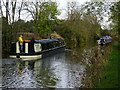 Widebeam canal boat 'Moonbeam', Kennet and Avon Canal, Milton Lilbourne in SN8 4NT