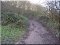 Footpath from Wood Lane up Post Hill in LS12 5SU