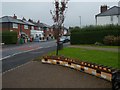 Tiles and open space at south end of Doncaster Avenue, Withington in M20 3EE