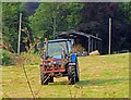 Tractor in field north of Hundall Lane in S18 4AQ