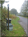 Boundary stone opposite Cleeve Hill Farm in BS40 5PW