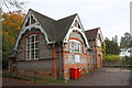 Spencers Wood Library on west side of Basingstoke Road in RG7 1HW