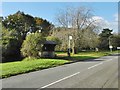 Sandleheath, bus shelter in SP6 1PL