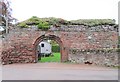 Lindores Abbey entrance arch in KY14 6HA
